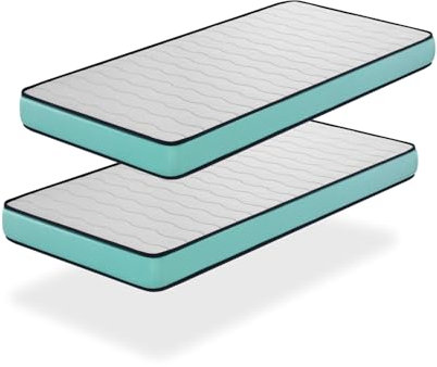 DORMISSIMO Matratze Pack 2 Promo Confort 80x200 -H2- Höhe 14 cm Super weiche Polsterung - jugendlich - ideal für Nest-Betten