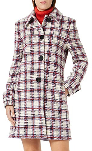 Sisley Damen 2EJFLN01O Wool Blend Coat, Multicolor 902, 34