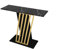 Vente-unique-Wandkonsole - Marmor-Optik - Schwarz & Goldfarben - ORSONA