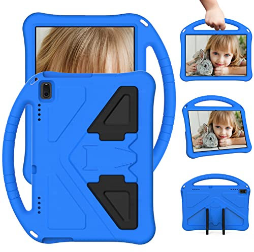 Eabhulie Case for Lenovo Tab E10 10.1 TB-X104F/ Tab 4 10 Plus (TB-X704F/N/L/V)/ Tab 4 10 (TB-X304F/N), Kids Friendly Durable Lightweight Handle Stand Shockproof Protective Cover Blue