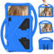 Eabhulie Case for Lenovo Tab E10 10.1 TB-X104F/ Tab 4 10 Plus (TB-X704F/N/L/V)/ Tab 4 10 (TB-X304F/N), Kids Friendly Durable Lightweight Handle Stand Shockproof Protective Cover Blue