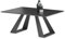 LUKE Couchtisch Industrial Style, Anthrazit - Moderner Wohnzimmertisch mit Keramikplatte und Metallgestell - 110 x 45 x 70 cm (B/H/T)