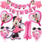 Anniversaire Minnie 1 An - Décoration et Ballons pour Fille - 23 Pièces