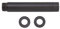 Duschkopf Verlängerung Arm 10cm, Brausearm Verlängerung für Duschkopf Oder festen Duschkopf aus Edelstahl, Duschkopf Verlängerungsarm G1/2 Schwarz