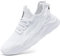 Oltyutc Trainers for Women Gym Sneakers Light-Weight Running Tennis Walking Shoes White Ladies Size 6 UK(Label Size:40)