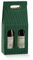 Scatola PORTABOTTIGLIE VINO da 2 posti con Finestre 18x9x38.5cm | VARI COLORI | porta bottiglia 2 vani con manico confezione regalo vino