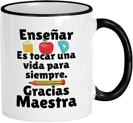 Casitika Regalos Para Maestras Agradecimiento Kaffeetasse für Lehrer, 325 ml, Dia Del Maestro En Español Regalo Para Maestra De Agradecimiento (Maestra)