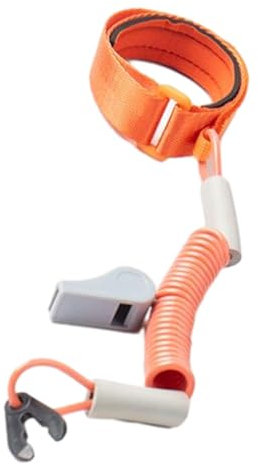 Lanière D'interrupteur D'arrêt de Sécurité pour Moteur de Bateau, avec Clé, Accessoires de Corde de Sécurité D'allumage, Portable de 1.6M, Orange