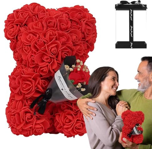 MISOYER Orsacchiotto Rosa su Ogni Orsetto Rosa | Orsetto di, Orsetto di Fiori eterni Fatto a Mano con, Orsetto di Fiori di Orsacchiotto di conservate per Sempre, Compleanni di San Valentinoo