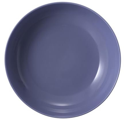 Seltmann Weiden Beat Color Glaze Foodbowl | 25 cm | Schale für Desserts, Suppen und Salate | Rillen-Relief | Porzellan | Fliederblau