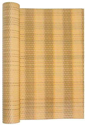 vidaXL Balkon Sichtschutz, Balkonbespannung Rattan-Optik, Sonnenschutz Windschutz für Terrasse Garten, Balkonverkleidung Balkonabdeckung, Hellbraun 1000x100cm Poly Rattan