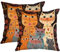 Tucocoo 2 Stück abstrakte Katzen-Kissenbezüge, quadratisch, 45 x 45 cm, niedliche Tier-Kissenbezüge, bunt, modern, dekorative Blumen, Kunst, Kissenbezug für Sofa, Couch, Auto, Schlafzimmer