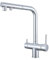 3 Wege Wasserhahn Küchenarmatur Mit Brause Ausziehbar, 360° Drehbar Küchenarmatur, Drei Wege Mischbatterie Für Wasserfilter,Trinkwasserhahn Mit 2 Hebel,drei Wege Wasserhahn (chrome)