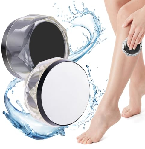 URAQT 2 in1 Nano Glas Hornhautentferner, Komfortable, sanfte Entfernung von harter Haut und Hornhaut für Nass&Trocken Füsse, Hochwirksame Hornhautfeile für samtweiche Füsse(Schwarz)