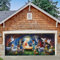 Wesiti Ostern Garagentor Dekorationen Frohe Ostern Abdeckung Banner Garagentor Wandbilder 1,8 x 4 m große Ostern Garage Hintergrund Dekoration für Ostern Tag Urlaub Party Wand Tür