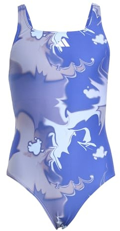 adidas Unisex Kids Kinder Tie-Dye Badeanzug mit V-förmigem Rückendesign