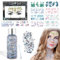 MACULPER Meerjungfrau Schminke 3 Stück Karneval Meerjungfrau Schminke Meerjungfrau Accessoires Glitzer Gesicht Gel Body Glitter Ge für Gesicht Körper Karneval Mottoparty Cosplay