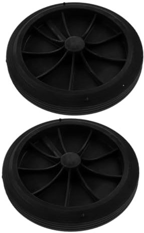 MAGICLULU 2pcs Heavy Duty Trash Can Wheels Replacement Outdoor Garbage Can Move Wheels for Waste Bin