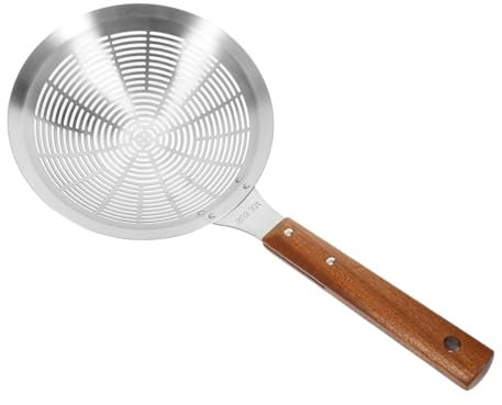 Ciieeo Colador De Acero Inoxidable Cucharón Colador Mango Para Cocinar Pasta Alimentos y Escurrir Agua Cuchara Espumadera