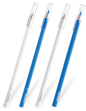 KEARING Schneiderkreidestifte 4er Set – wasserlöslich für Nähen & Basteln