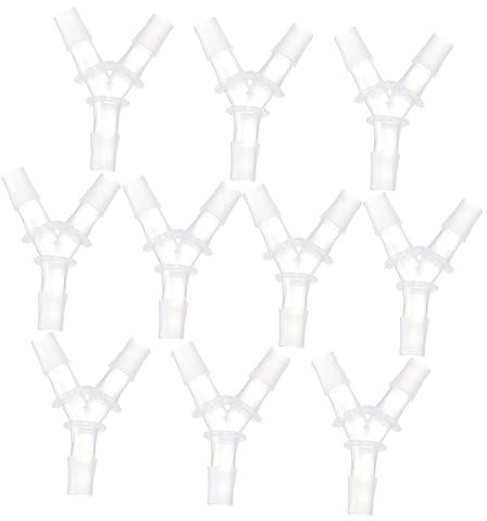 TIDTALEO 10stücke Kunststoff Garten Luft Gelenke y Schlauchverbinder Rohr Anschlüsse Für Labor Bewässerung