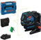Láser combinado GCL 12V-50-22 CG de Bosch Professional (alcance de hasta 50 m con receptor, doble fuente de alimentación, soporte RM 20, GBA 12V 2.0Ah, GAL 12V-40, funda, L-Boxx 136)