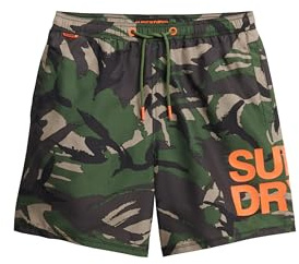 Superdry Herren Sportswear 43,2 cm Badeshorts mit Logo