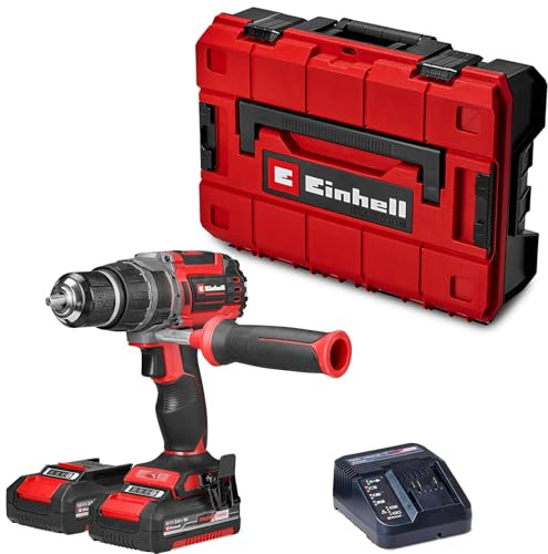 Einhell Professional Akku-Schlagbohrschrauber TP-CD 18/70 Li-i BL Set | PXC | 18 V | Brushless | 70 Nm | Schlagbohrfunktion | 13-mm-Bohrfutter | 2-Gang | 2x 2,0 Ah Akku & Ladegerät | E-Case S-F