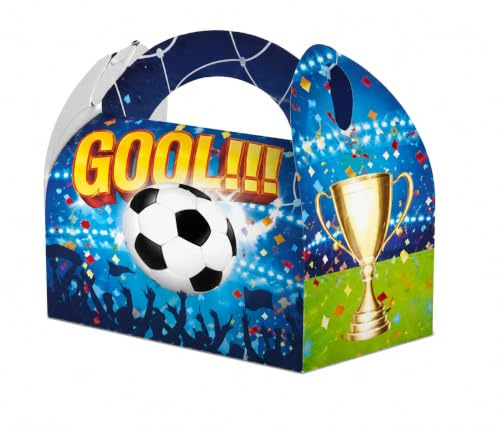 Golominas company Caja Sorpresa Fútbol GOOOL – Pack de 25 Unidades para Cumpleaños, Fiestas Infantiles y Eventos Deportivos