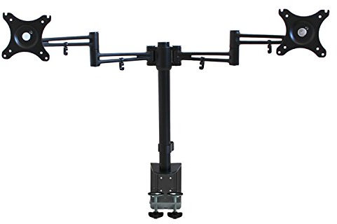 Thingy Club Full Motion Computer Monitor Arm Desktop Mount Stand Workstation Support Bracket Holder (Dual Monitor)