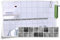 Medianlux Fliesenaufkleber Fliesenbordüre Bordüre Mosaik Grau Kachel Aufkleber FB1, 20 Stück, 25x6,5cm (BxH)
