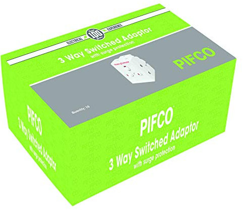 Daewoo 3-Way Switched Plug-in Surge Protector With Neo Switch