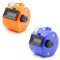 Contatore Contapersone Manuale Contacolpi Portatile,Display a 4 Cifre/Sport/Trainer/Scuola/Evento, Contatore di Quantità Meccanico Senza Batteria, Arancione e Blu, 4,3 cm x 4,3 cm x 5,2 cm, 29 g.