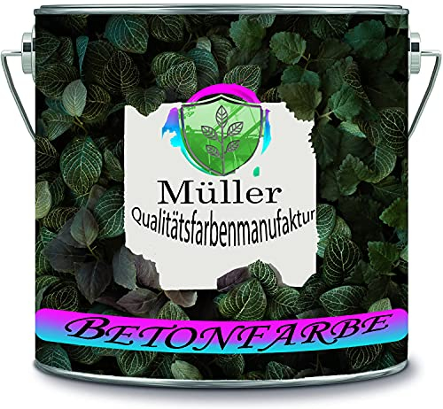 Müller Qualitätsfarbenmanufaktur Betonfarbe Garagenfarbe Bodenfarbe Bodenbeschichtung für Innen Fliesenlack Industrieboden Kellerfarbe Wohnraum Gießharz Epoxidharz (20 KG, Anthrazitgrau Ral 7016)