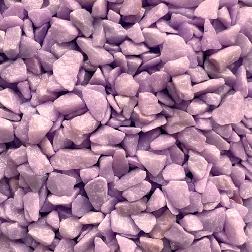naninoa DEKOSTEINE farbig 9-13mm (Bunte Dekosteine, Farbsteine) 5 kg farbige Steine. Farbe: Lila, Flieder
