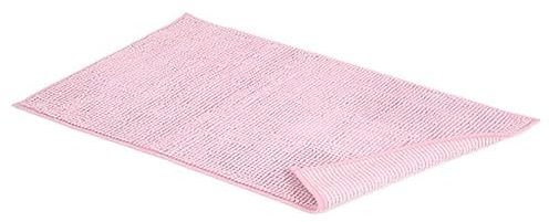 Sophie Tappeto da Bagno Tinta Unita in Microfibra Fondo Antiscivolo, Tappetino Bagno Assorbente Asciugatura Rapida Pelo Lungo, Scendidoccia, Disponibile in più Misure e Colori (Rosa, 70x140 cm)