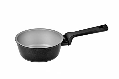 Salutella Zerocolor - Padella antiaderente per salse, 1,5 qt, colore: Nero
