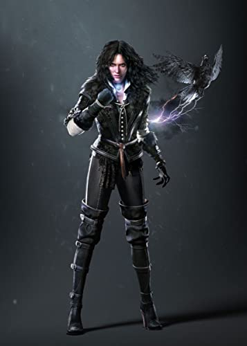 Displate Offiziell Witcher MetallPoster Magnetische Befestigung Inklusive Lizenziert Bilder Hochwertiges Poster Witcher 3 - Wild Hunt Characters - Yennefer - 45 cm x 32 cm