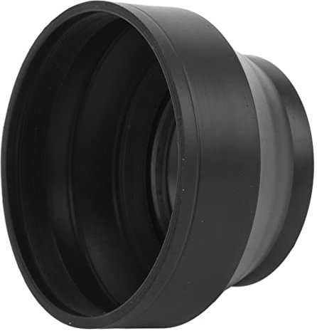 Paraluce per Fotocamera, Paraluce in Gomma Pieghevole con Filettatura del Filtro, Paraluce per Fotocamera DSLR Protettivo Portatile Universale, per Teleobiettivo/obiettivo Standard/obiettivo(52 mm)