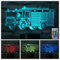 Jinson well 3D feuerwehr auto lkw licht led Lampe optische Illusion Nachtlicht 16 Farbwechsel Tisch Schreibtisch Dekoration Lampen USB Spielzeug