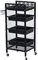 4/5-Lagiger Salon-Friseurwagen Aus Holz Stylist Friseurwagen Professionelle Schönheit Rollende Instrumente Ablagefach Friseurschrank Färbeausrüstung, Mehr Stile,A,4 Tiers