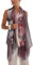 Prettystern Damen XXL Seidentuch Stola Sommer-Tuch SeidenSchal Pareo Sarong Abendmode Umschlagtuch bunt braun Y15