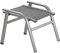 Dehner Stapelhocker Chicago, 56.8 x 60.5 x 48 cm, Aluminium, Kunststoff, grau