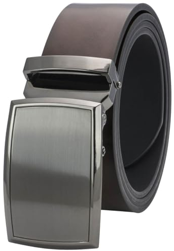 LINDENMANN Leder-Gürtel Herren Automatik 40 mm Rindleder braun, Farbe/Color:braun, Size US/EU:Bundweite 95 cm Gesamtlänge 110 cm W 37.4 L
