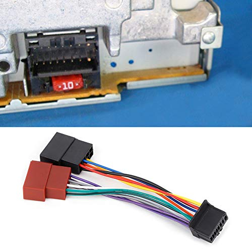 Cablaggio Stereo Radiofonico, Cablaggio Stereo per Auto 16 Pin a Connettore Mini ISO a 8 Pin, Adatto per Ricambi Auto Aftermarket per Pioneer dal 2003 in Poi