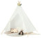 COSTWAY Spielhaus Kinder Indoor, 2 IN 1 Kinderzelt mit Matte und Lichtern, 2 Eingängen, Spielzelt Kinder, Prinzessin Kinderspielhaus, Kinderzimmer Dekor Zelt für Jungen und Mädchen ab 3 Jahren