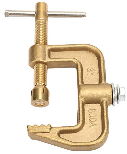 Welding Ground Clamp 500A Brass Material Classical G Shape Ground Welding Earth Clamp Brass Welding Clamp for Welding Machine