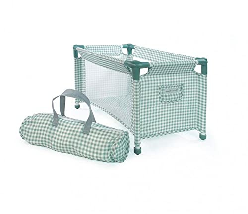 Pasito a pasito - Cama De Viaje para muñecas Tom Vichy Verde