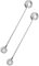 eKsdf 2 cucharas de miel de acero inoxidable de 20 cm de largo, para miel, espiral, mermelada, cuchara de miel, recipiente para miel, leche, café, postre