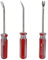 Bonsicoky 3 piezas de extractor de clavos, cabeza de codo en V, grapas de clavos, remaches, destornilladores, longitud: 7.4 pulgadas